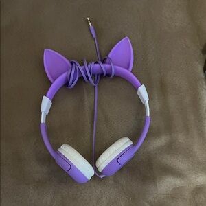 Purple Cat Ear Headphones